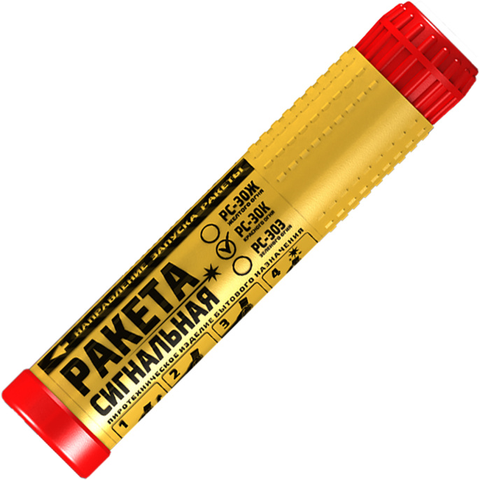 Ракета сигнальная красного огня РС-30-К (НИИ ПХ)